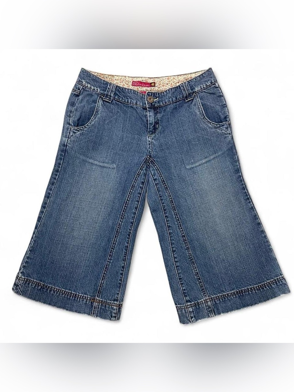 Y2K Low Rise Denim Gauchos